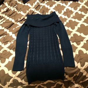 Off the shoulder sweater dress